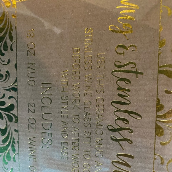 Mug & wine set - Picture 2 of 2